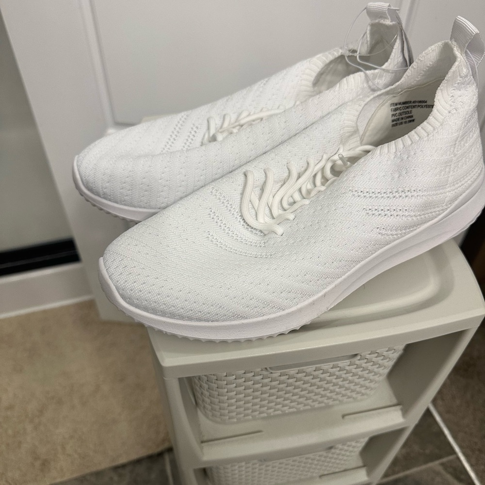 Torrid Men's White Knit Slip-On Sneakers